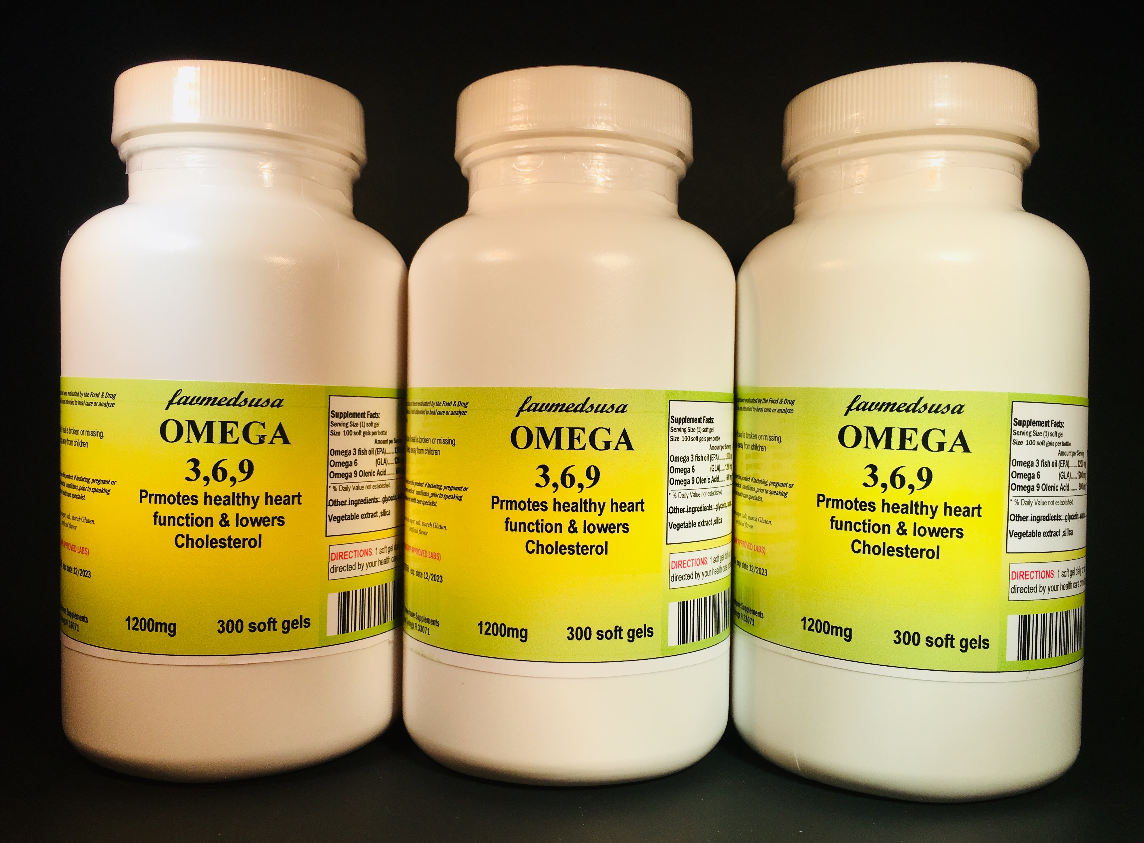 Omega 3,6,9 - 900 (3x300) soft gels